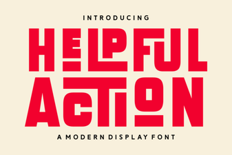 Helpful Action Font: Bold Typefaces for Clear Ui Design
