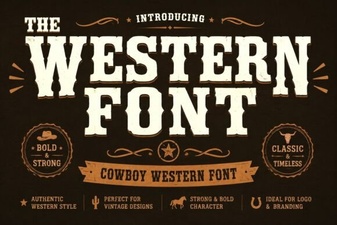Creative Uses for the Western Font in Design Projects