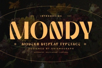Mondy Font – a Modern Typeface for Bold Creative Projects